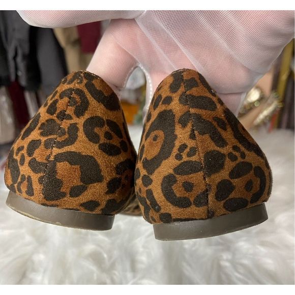 Report Animal Print Flat Point Toe Slip On Ballerina Loafers Women’s Casual Shoe - Picture 6 of 6